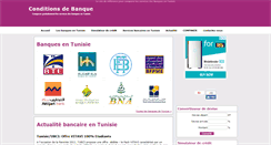 Desktop Screenshot of conditions-de-banque-tunisie.com