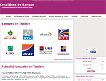 Tablet Screenshot of conditions-de-banque-tunisie.com
